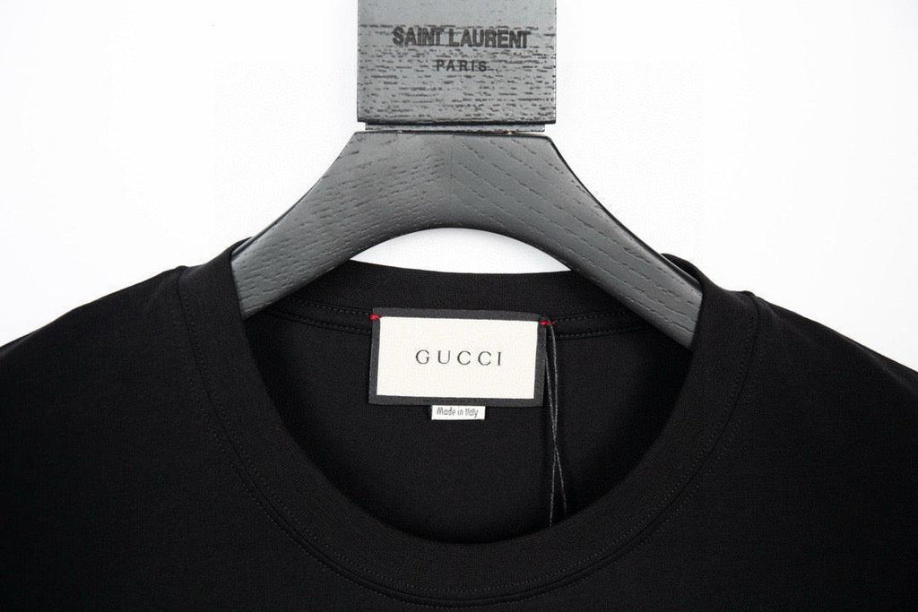 Gucci T-Shirt Black Crew Neck – Luxury Cotton Essential