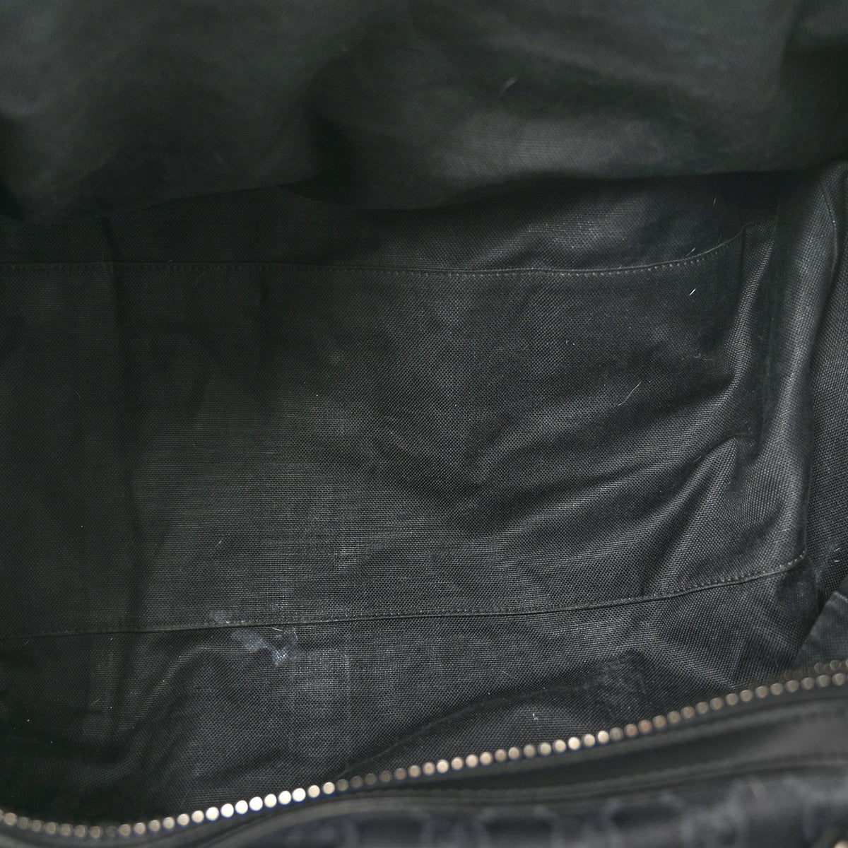 Soft GG Supreme Monogram Appia Calfskin Web Medium Carry On Duffle Bag Black Grey