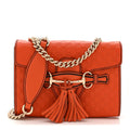 Soft Microguccissima Mini Emily Chain Shoulder Bag Sun Orange
