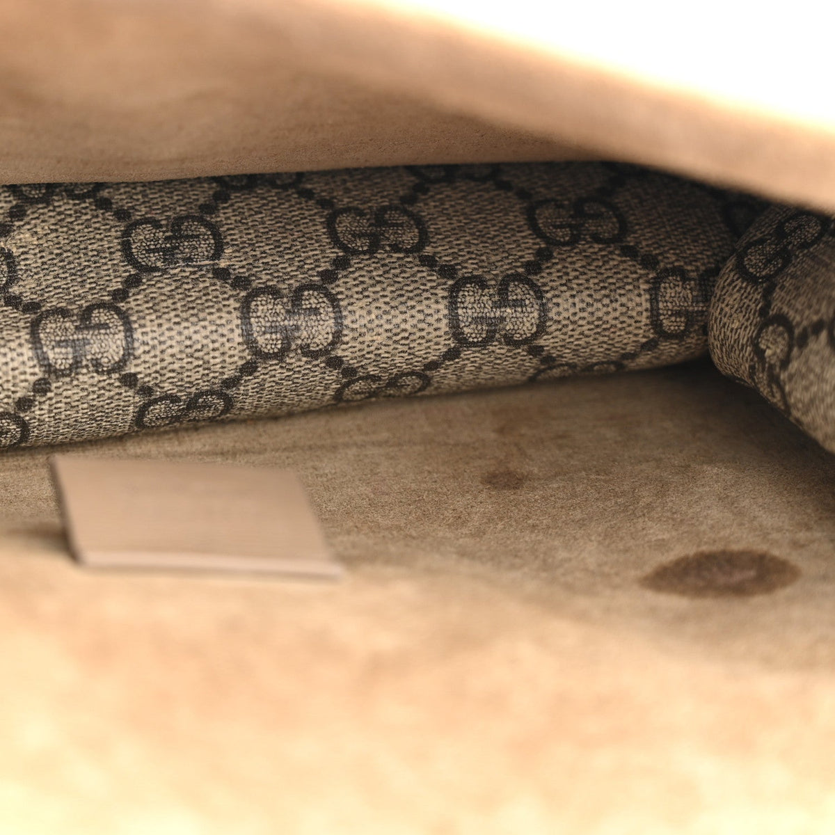 GG Supreme Monogram Small Dionysus Shoulder Bag Taupe