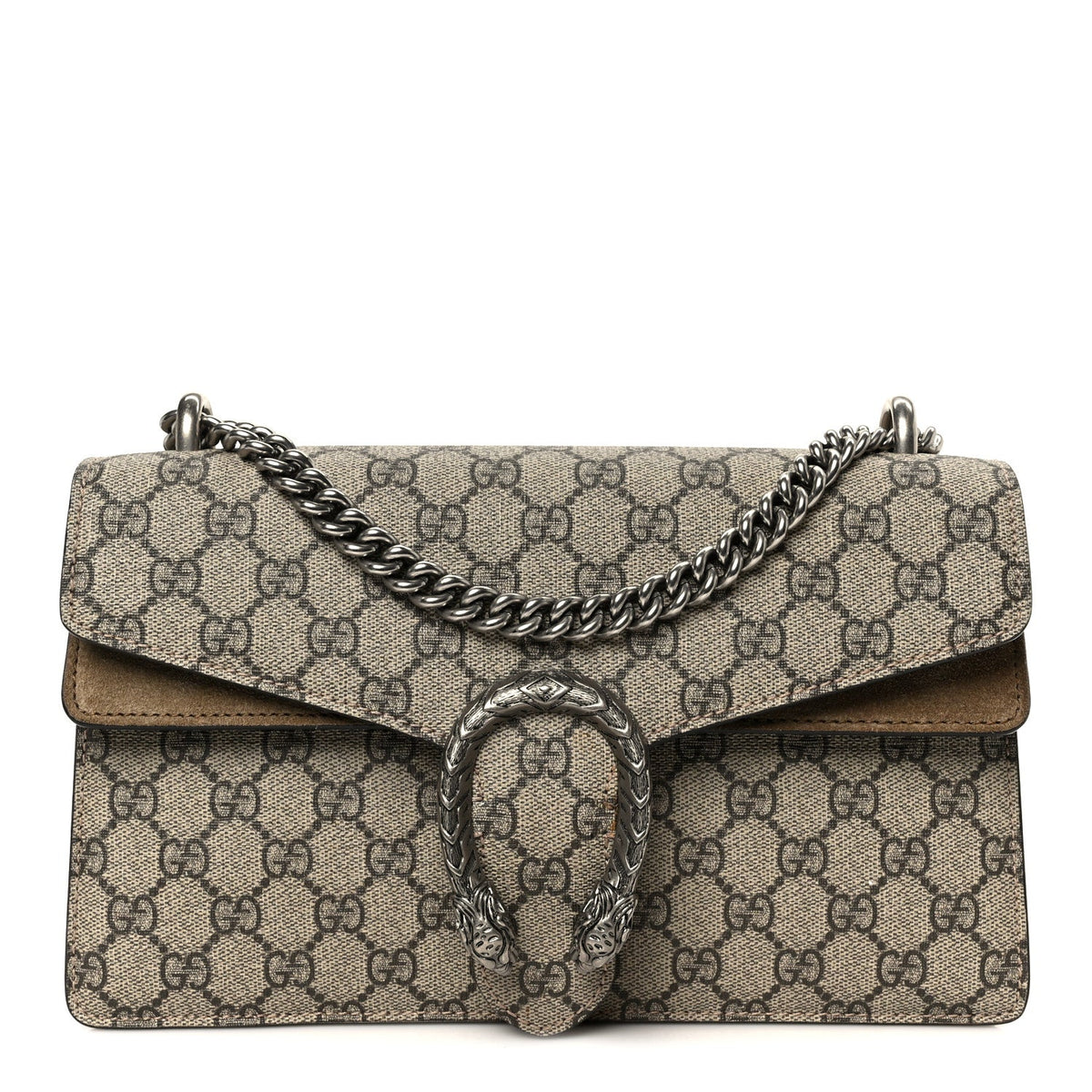 GG Supreme Monogram Small Dionysus Shoulder Bag Taupe