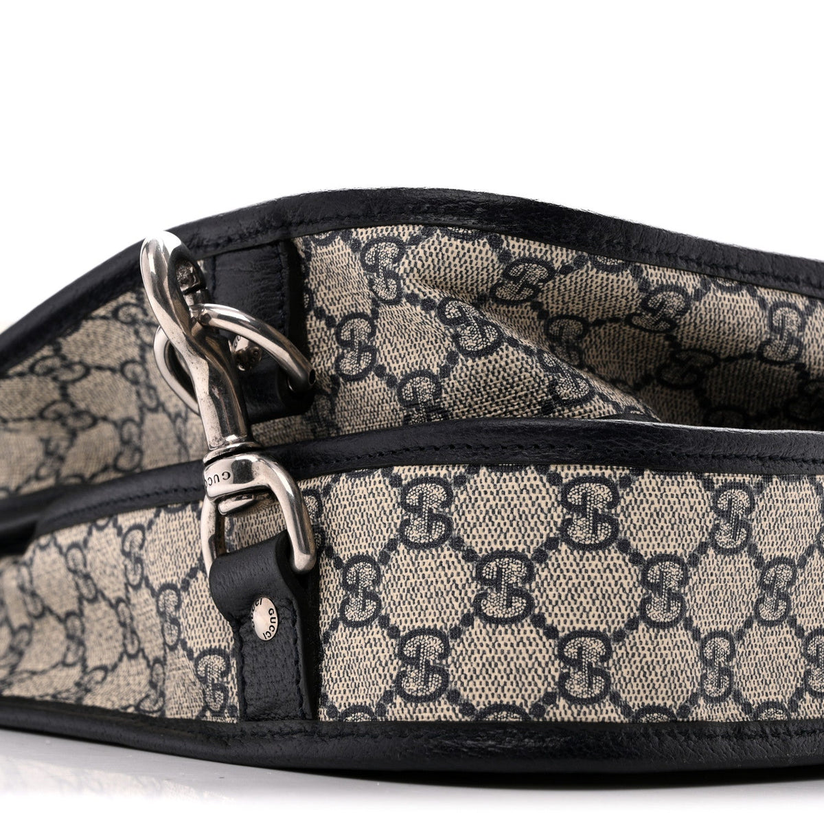 GG Supreme Monogram Web Savoy Garment Bag Beige Blue