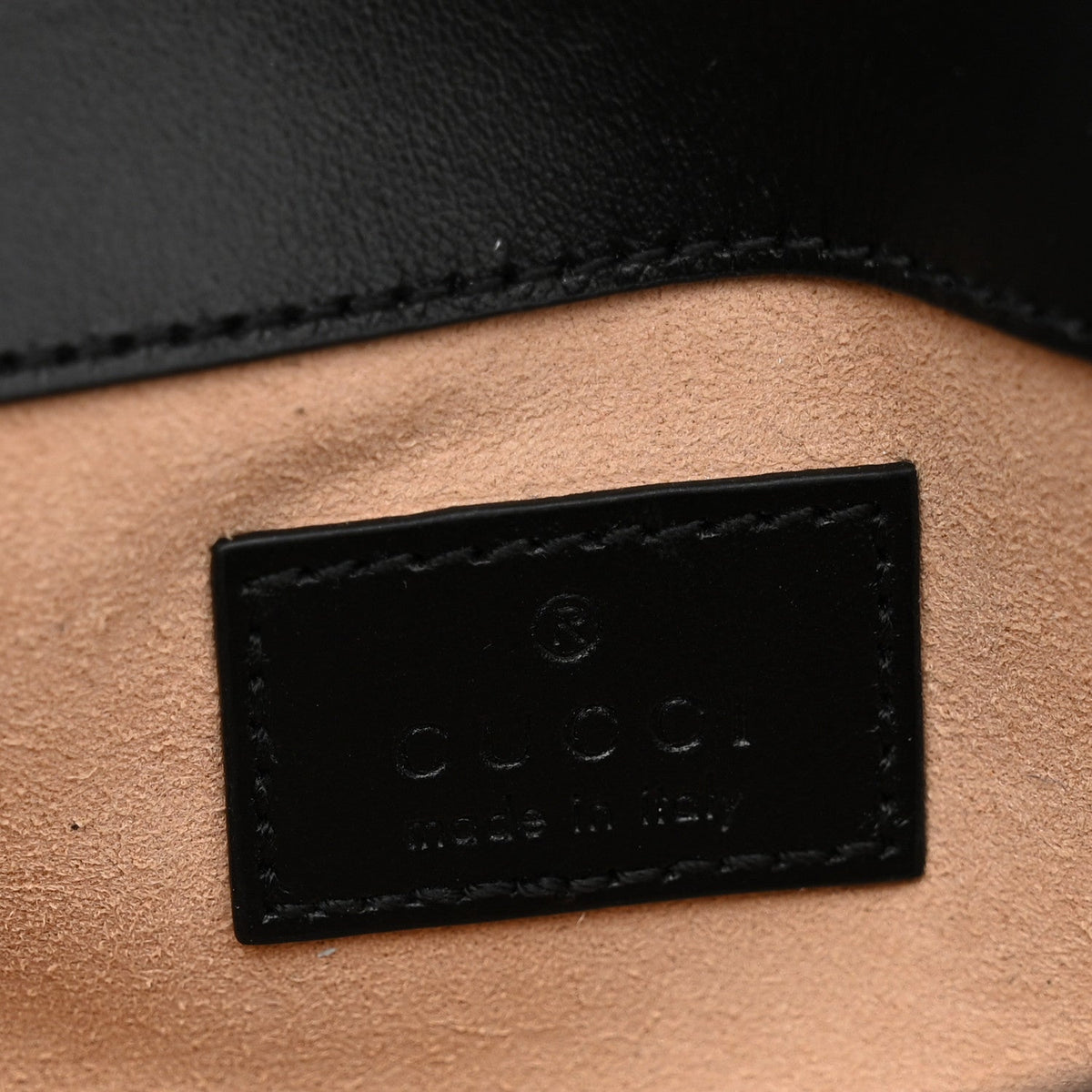 Calfskin Matelasse Monochrome GG Marmont Chain Belt Bag Black