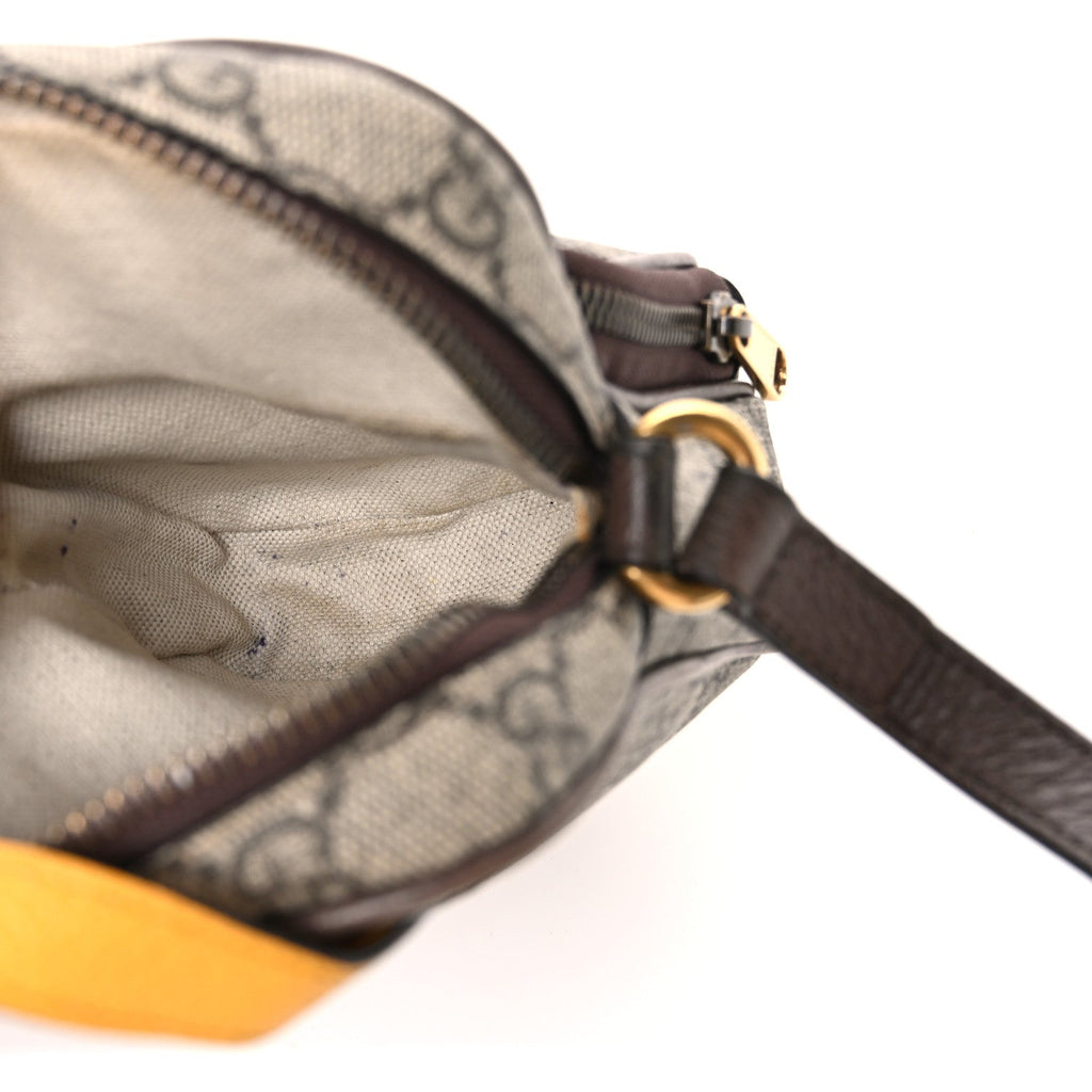 GG Supreme Monogram Mini Neo Vintage Double Zip Messenger Bag Beige New Acero Crop