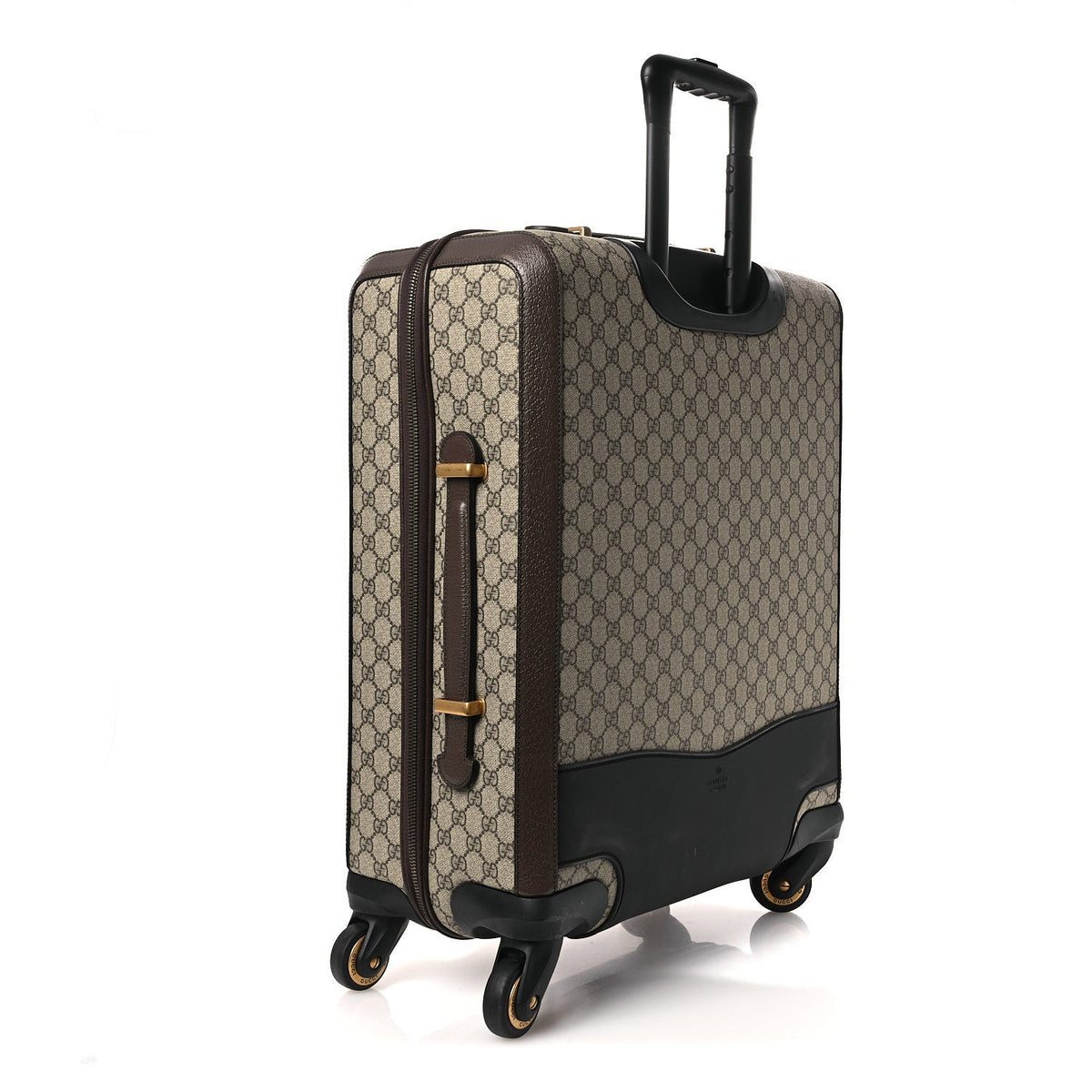 GG Supreme Monogram Web Medium Savoy Trolley Beige Ebony