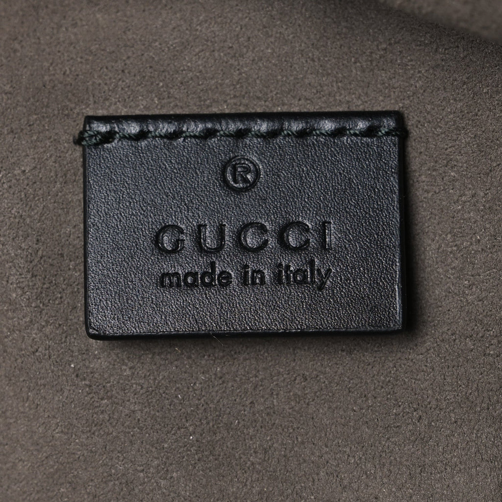 GG Supreme Monogram Medium Backpack Black