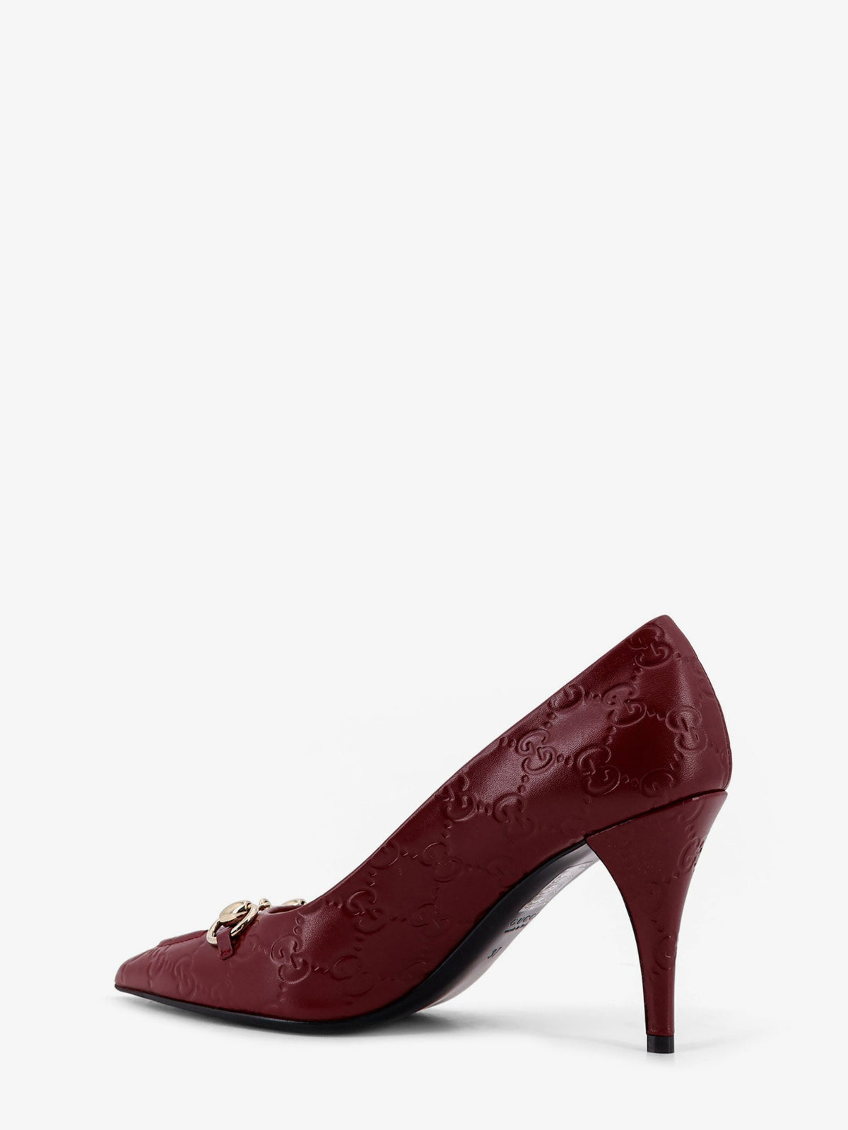 Gucci Rosso Ancora GG Leather Pumps Red Women