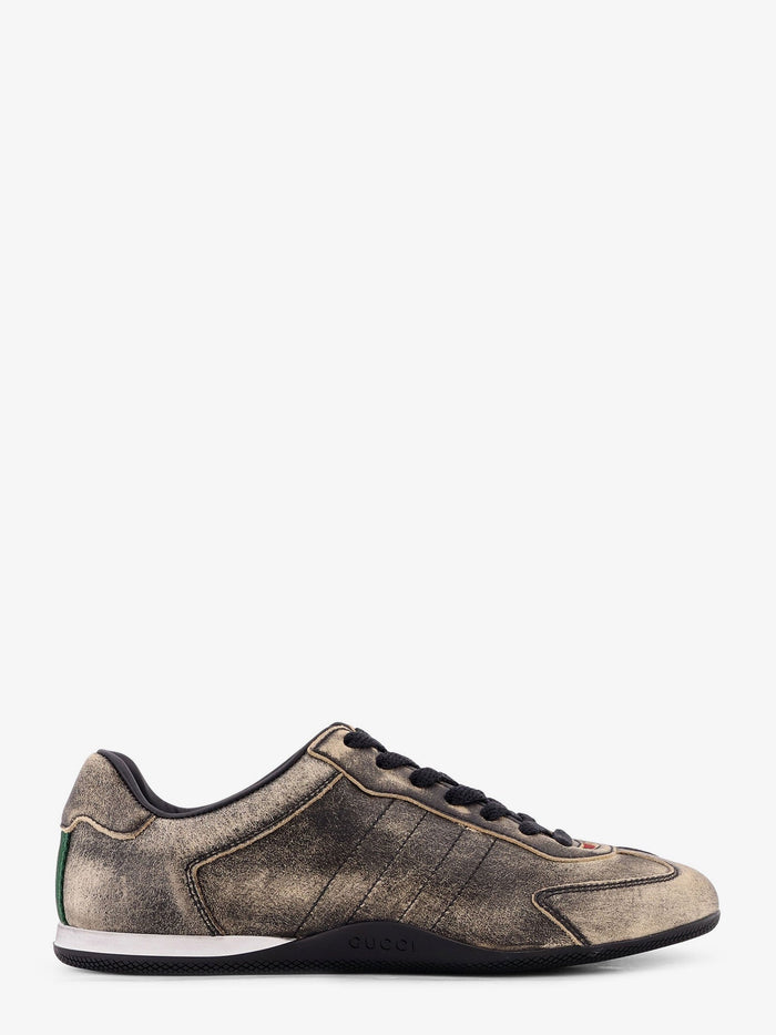 Gucci Shift Délavé Leather Sneakers Grey