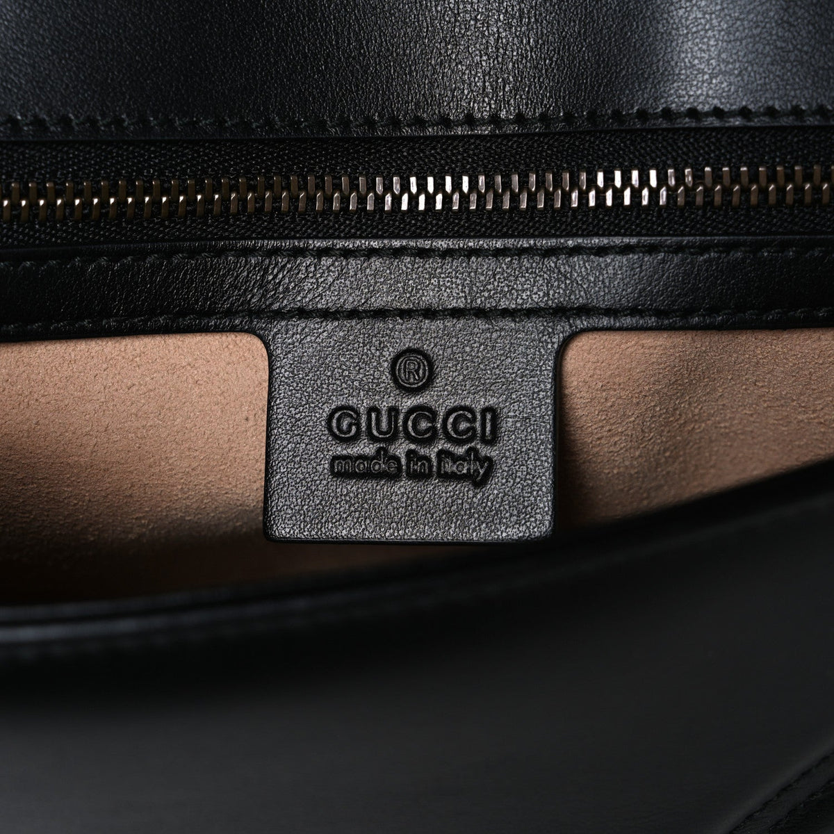Calfskin Matelasse Small GG Marmont Shoulder Bag Black