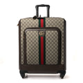 GG Supreme Monogram Web Medium Savoy Trolley Beige Ebony
