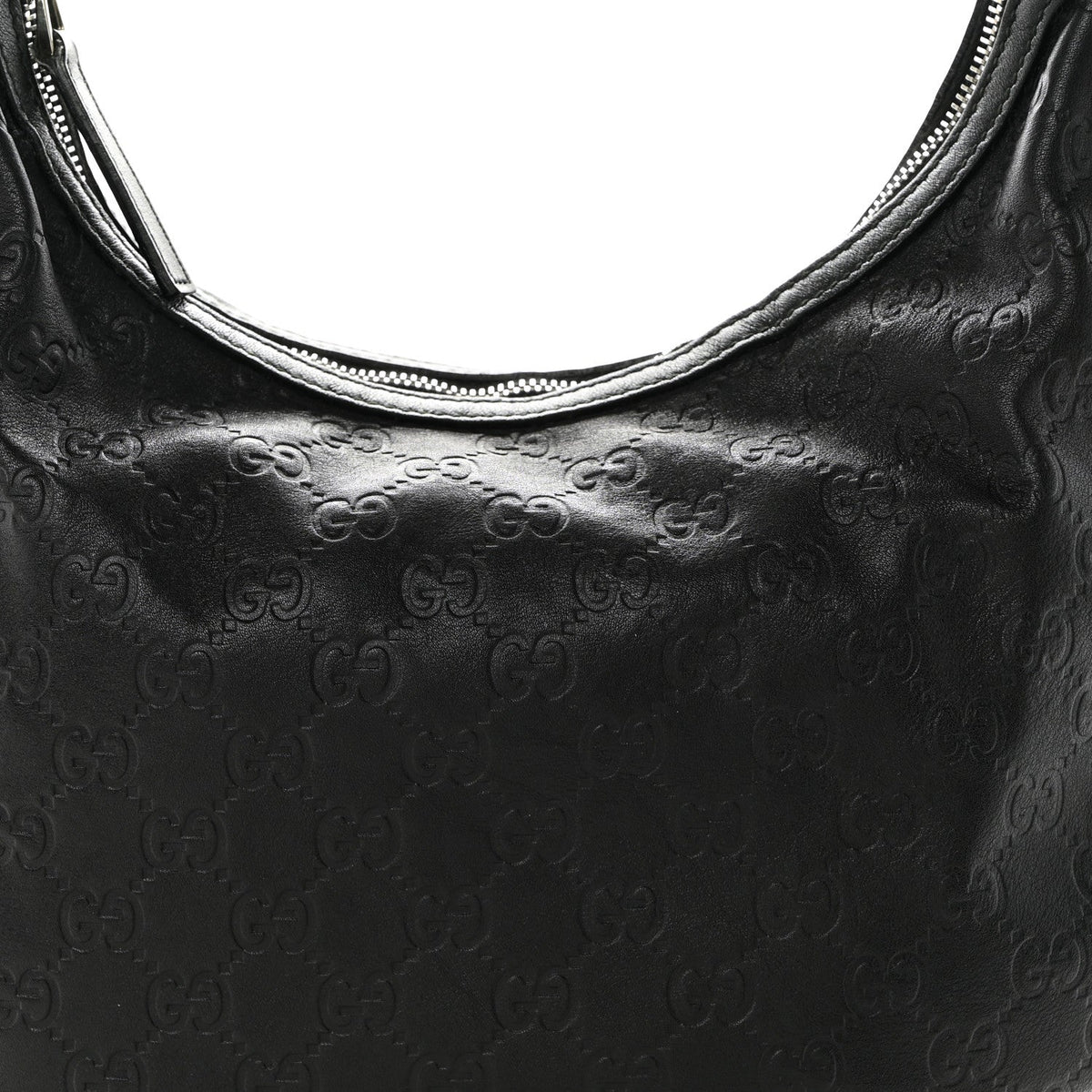 Guccissima Medium GG Twins Hobo Black