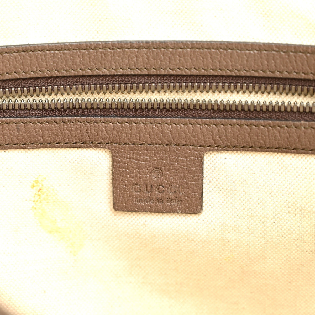 GG Supreme Monogram Web Small Ophidia Half Moon Hobo Brown