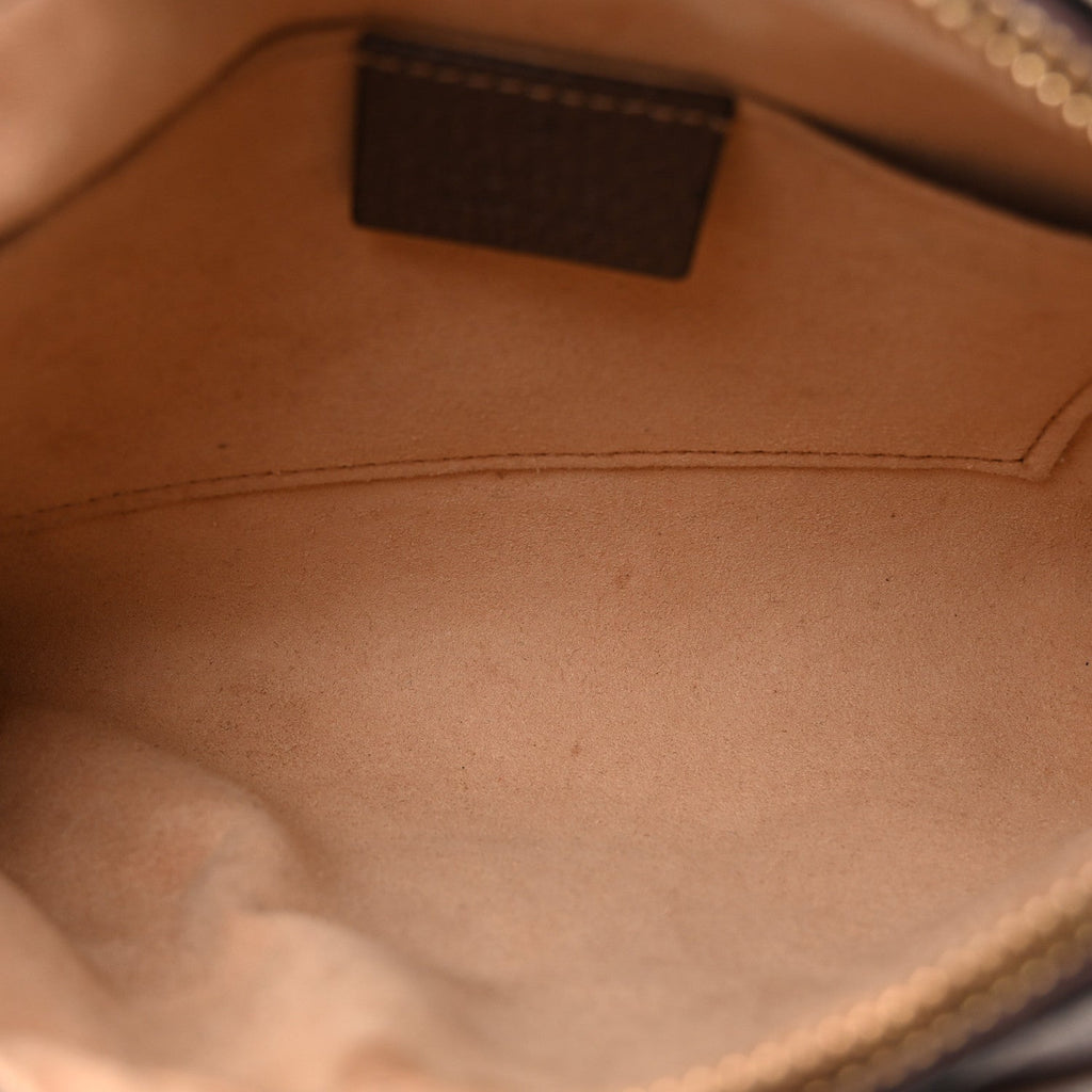 GG Supreme Monogram Web Mini Ophidia Shoulder Bag Brown