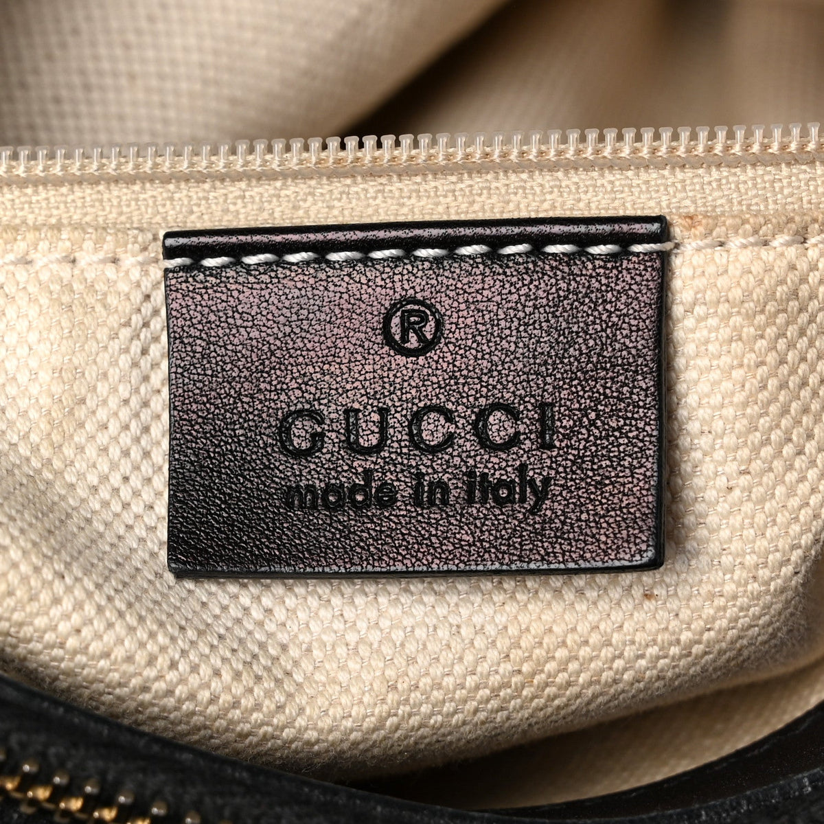 Guccissima Medium Sukey Top Handle Tote Black
