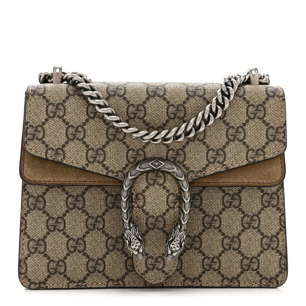 GG Supreme Monogram Mini Dionysus Shoulder Bag Taupe