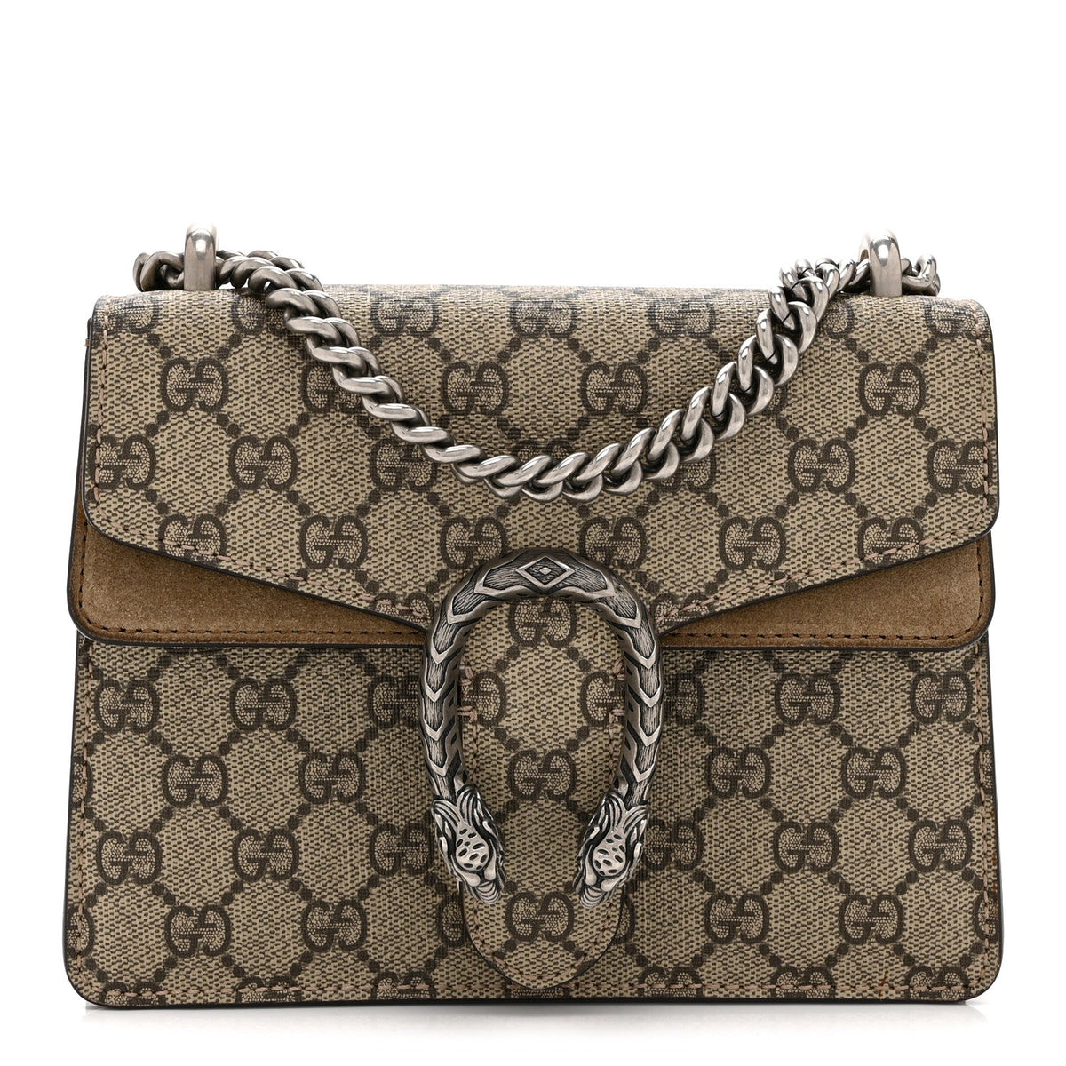 GG Supreme Monogram Mini Dionysus Shoulder Bag Taupe