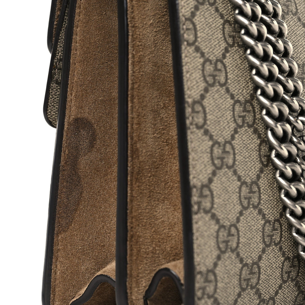 GG Supreme Monogram Small Dionysus Shoulder Bag Taupe