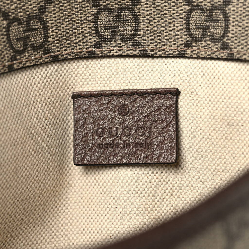 GG Supreme Monogram Neo Vintage Web Belt Bag Brown