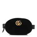 Velvet Matelasse GG Marmont Belt Bag 85 34 Black