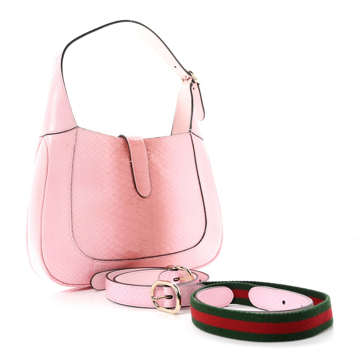 Snakeskin Web Small Jackie 1961 Hobo Pink