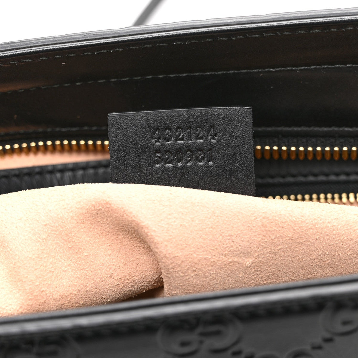 Guccissima Small Zippered Bucket Tote Black