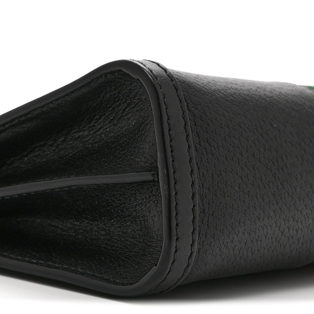 Calfskin GG Web Small Ophidia Chain Shoulder Bag Black