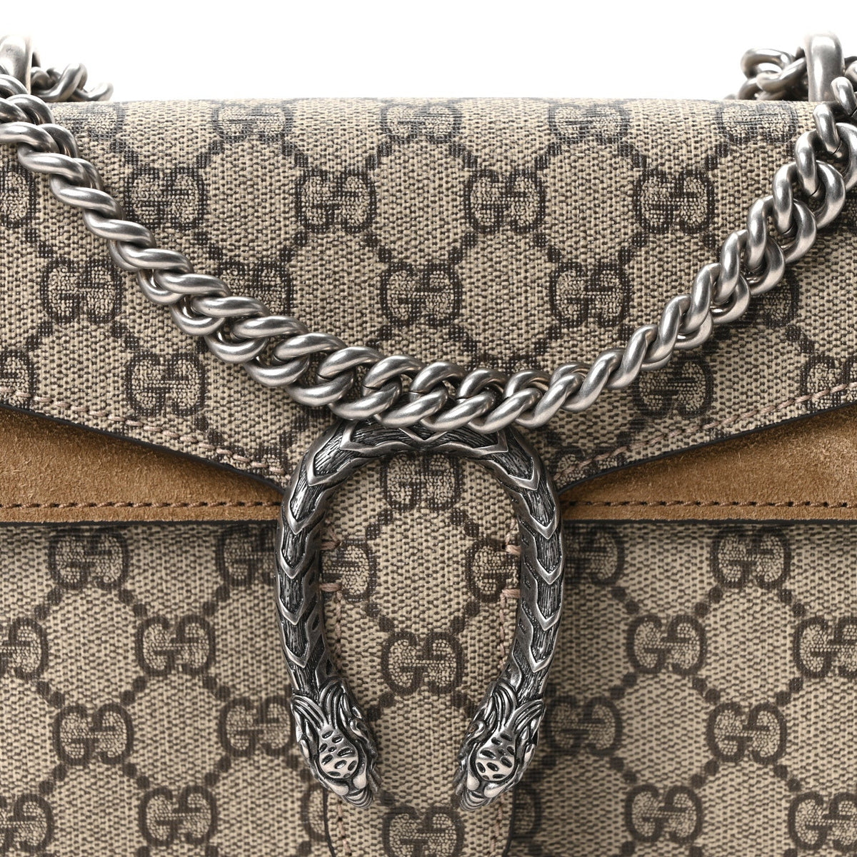 GG Supreme Monogram Mini Dionysus Shoulder Bag Taupe