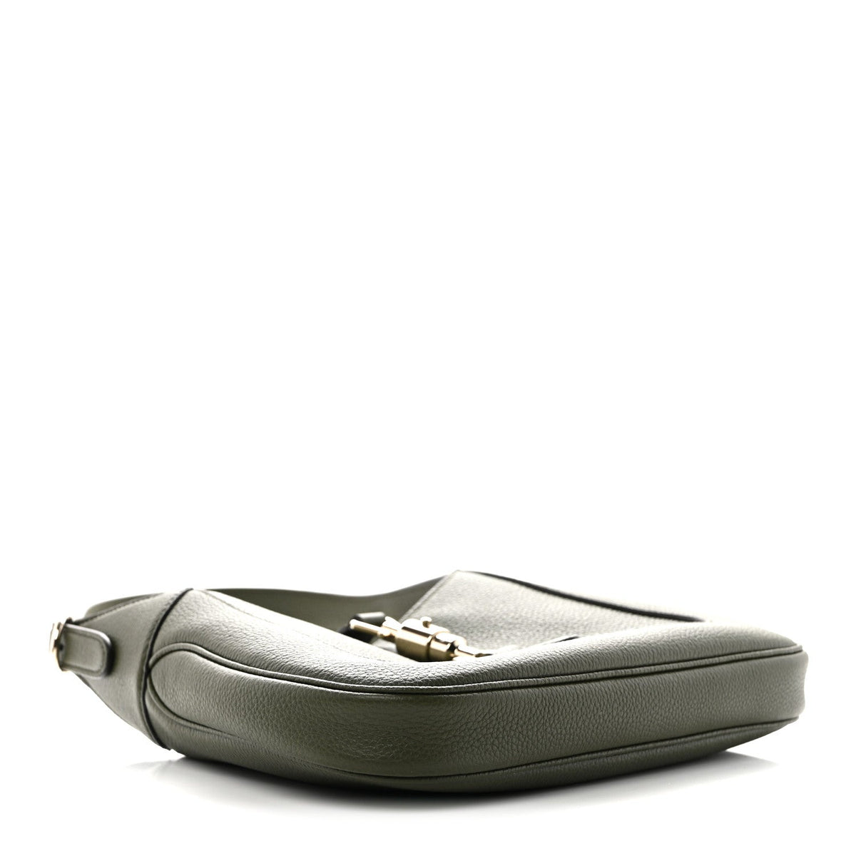 Grand Prix Calfskin Web Medium Jackie 1961 Hobo Dark Green