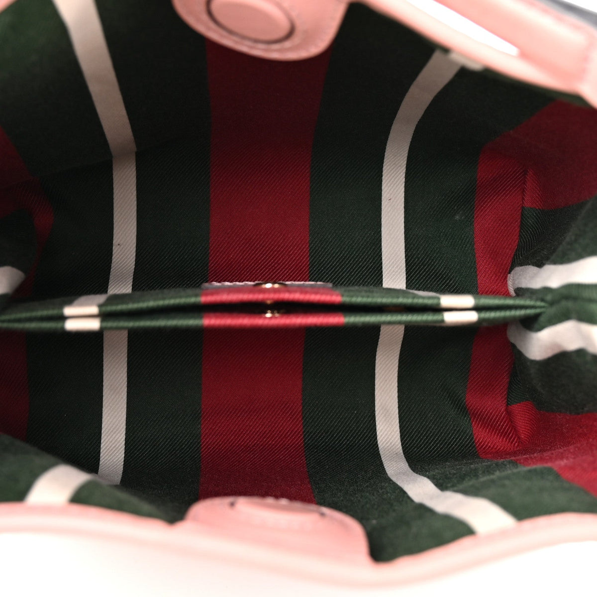 GG Supreme Monogram Emblem Mini Bucket Bag Pink