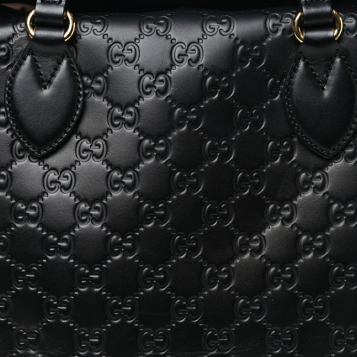 Guccissima Linea A Foldover Tote Black