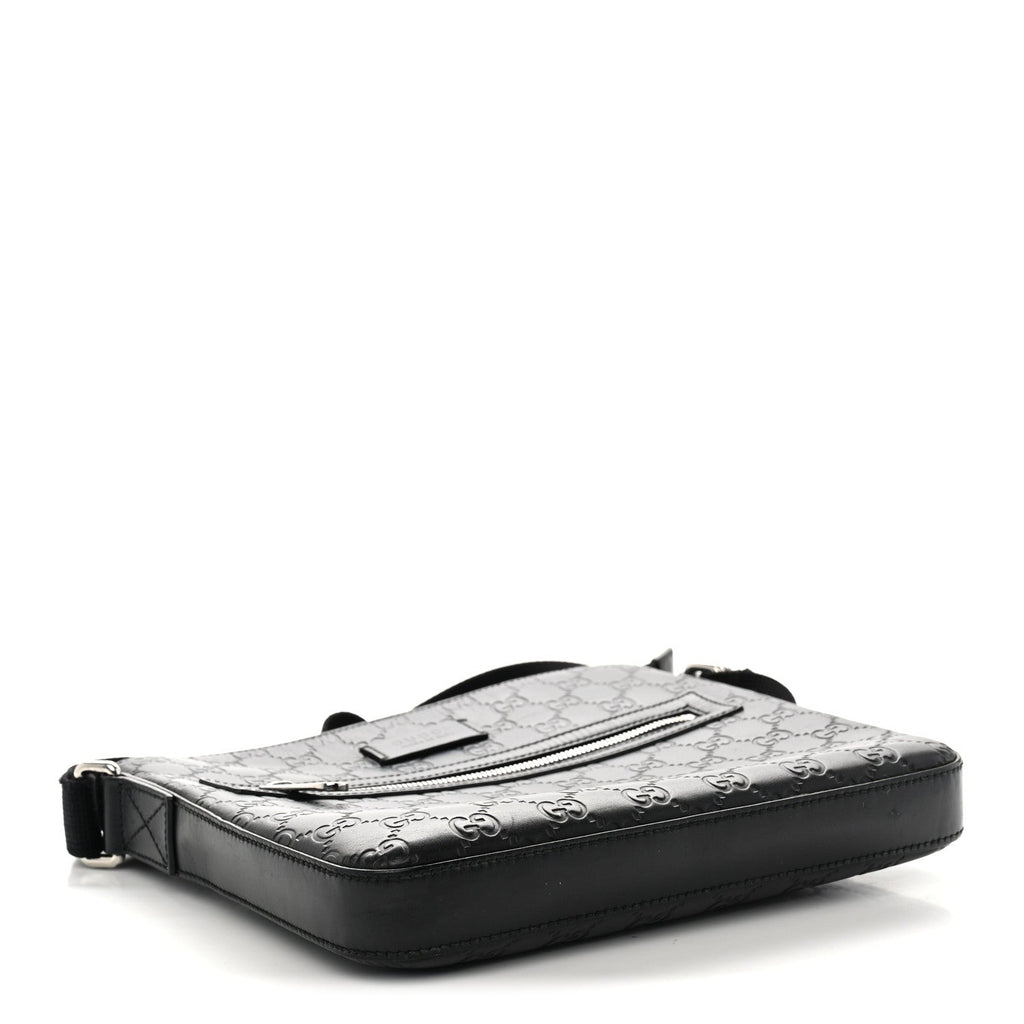 Guccissima Signature Small Messenger Bag Black