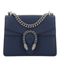 Dollar Calfskin Crystal Mini Dionysus Shoulder Bag Blue Agata Montana Sapphire