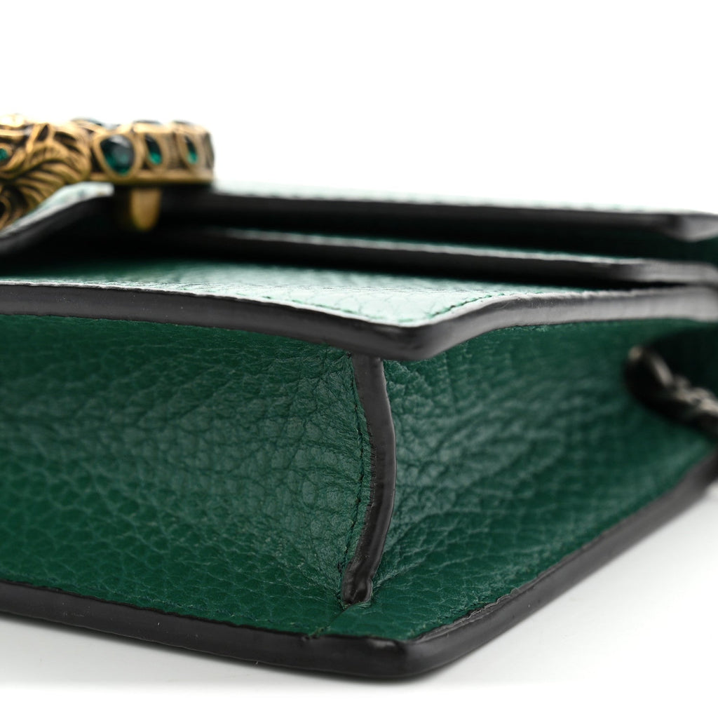 Calfskin Super Mini Dionysus Shoulder Bag Emerald