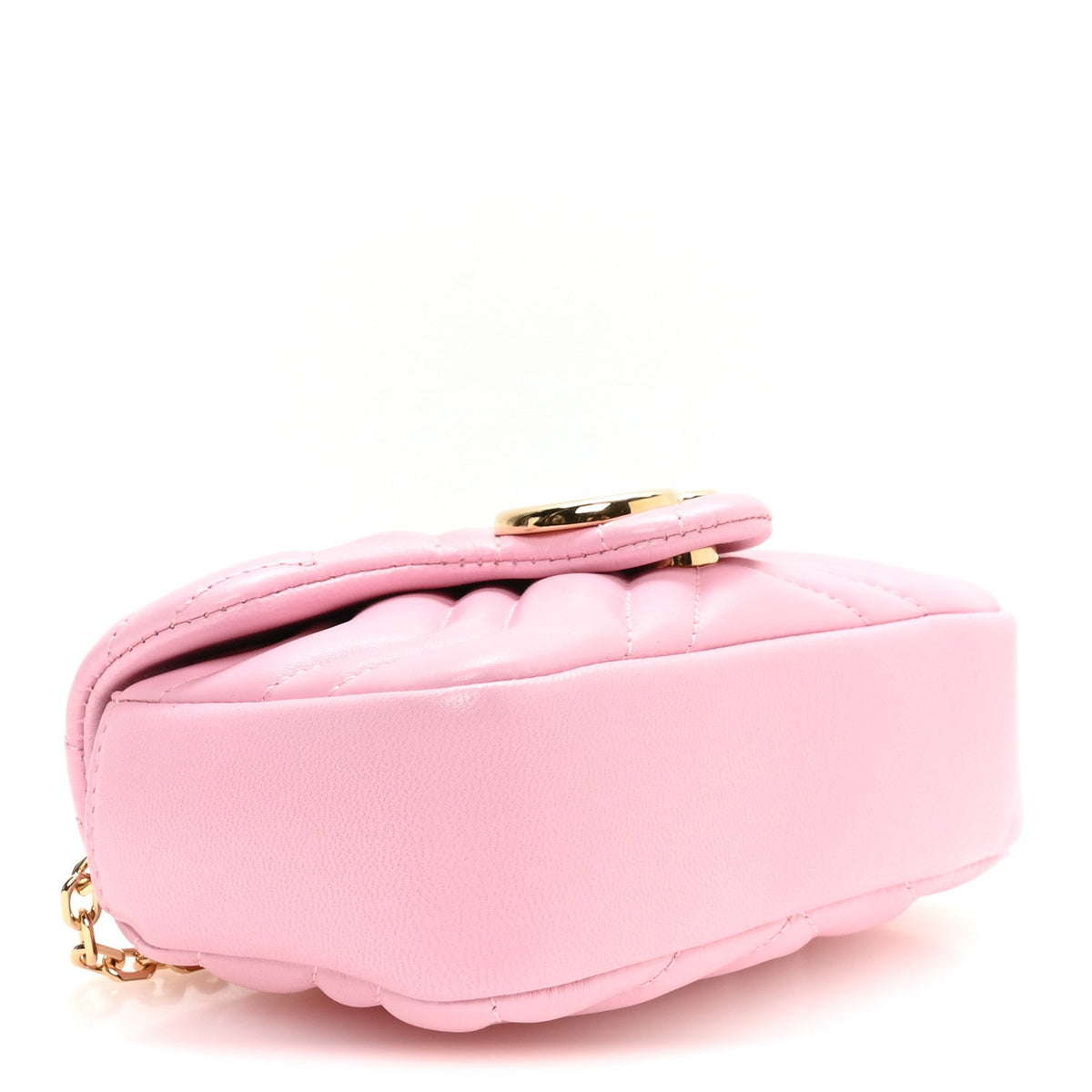 Lambskin Matelasse Mini GG Marmont Shoulder Bag Light Pink