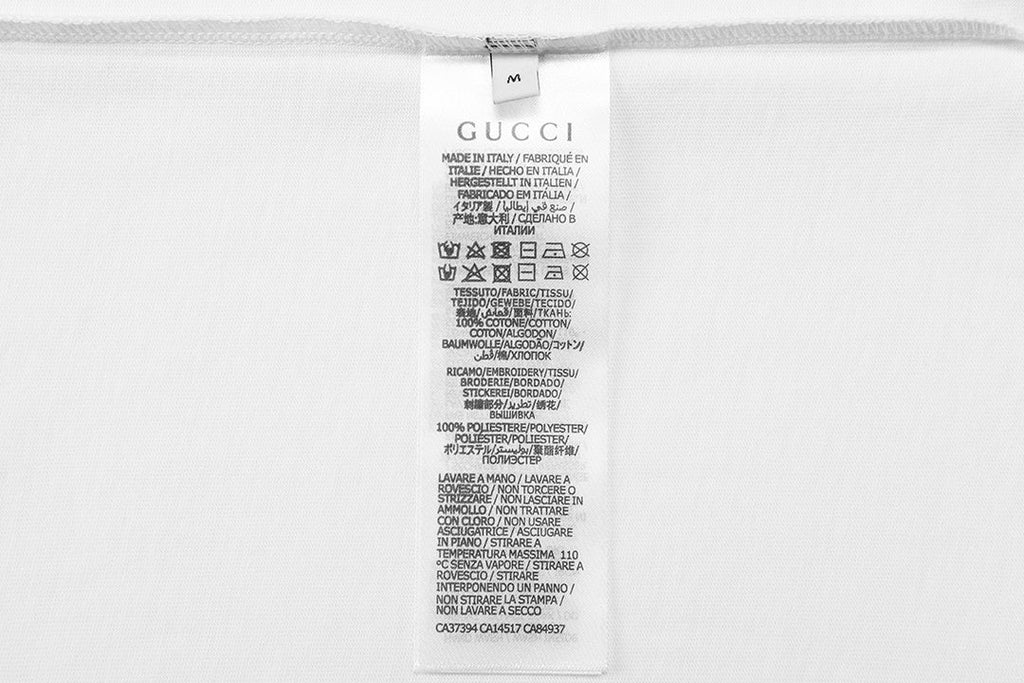 Gucci T-Shirt White Crew Neck Logo Tee – Luxury Cotton Comfort