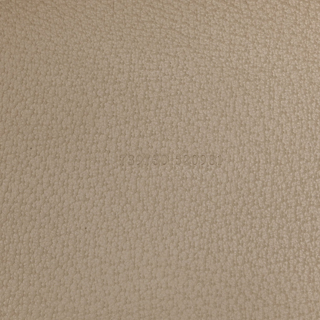 Textured Dollar Calfskin Medium Ophidia Shoulder Tote Bag  Mystic White