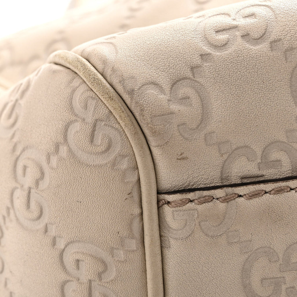Guccissima Medium Sukey Tote Mystic White