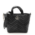 Lambskin Matelasse Small GG Marmont Betty Tote Bag Black