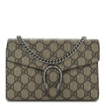 GG Supreme Monogram Mini Dionysus Chain Wallet Beige Taupe