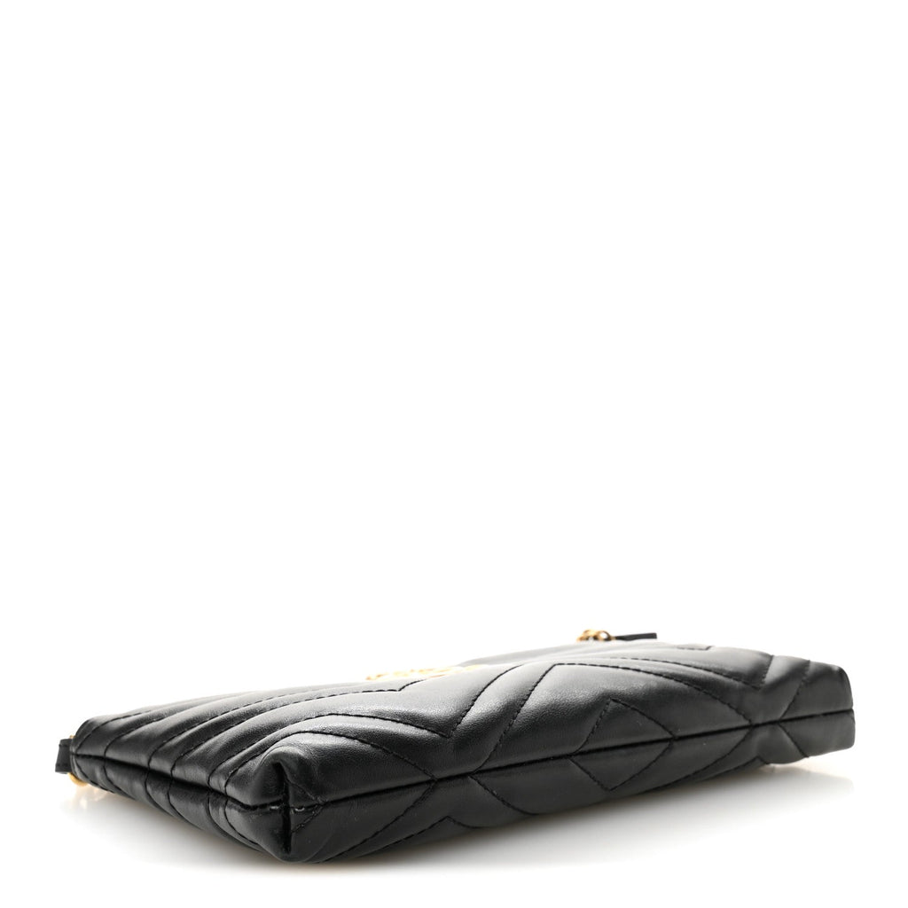 Calfskin Matelasse Mini GG Marmont Chain Bag Black