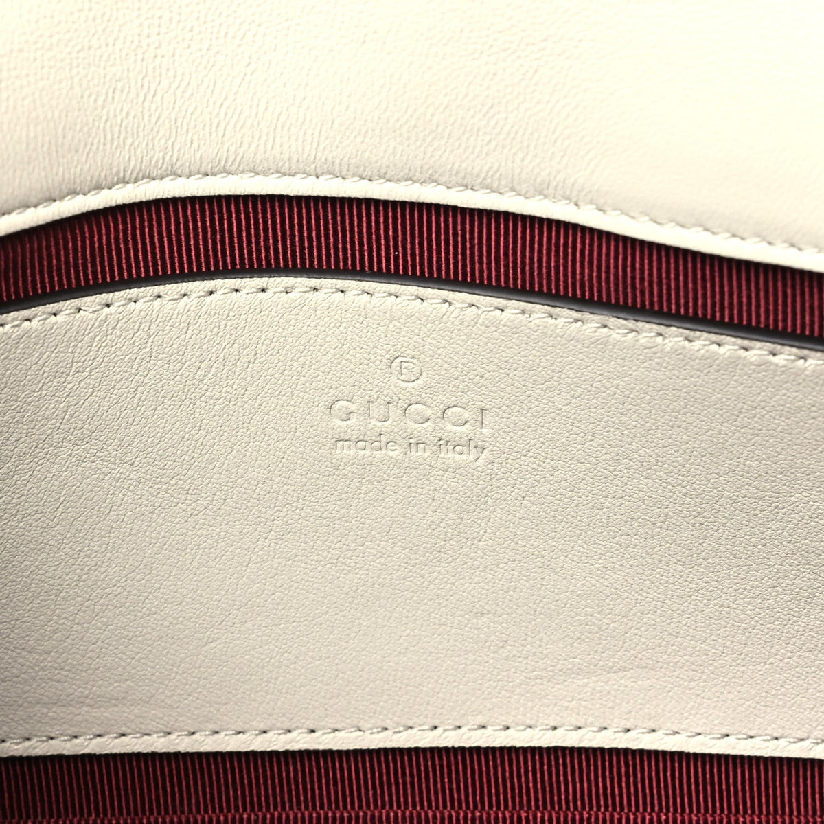 Lambskin Matelasse Small GG Marmont Shoulder Bag White