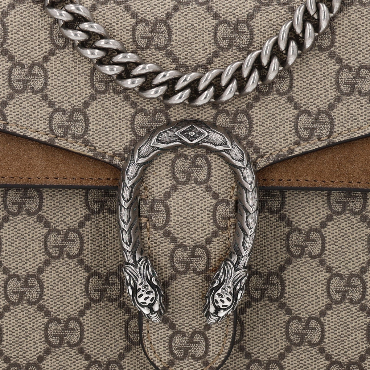 GG Supreme Monogram Mini Dionysus Shoulder Bag Taupe