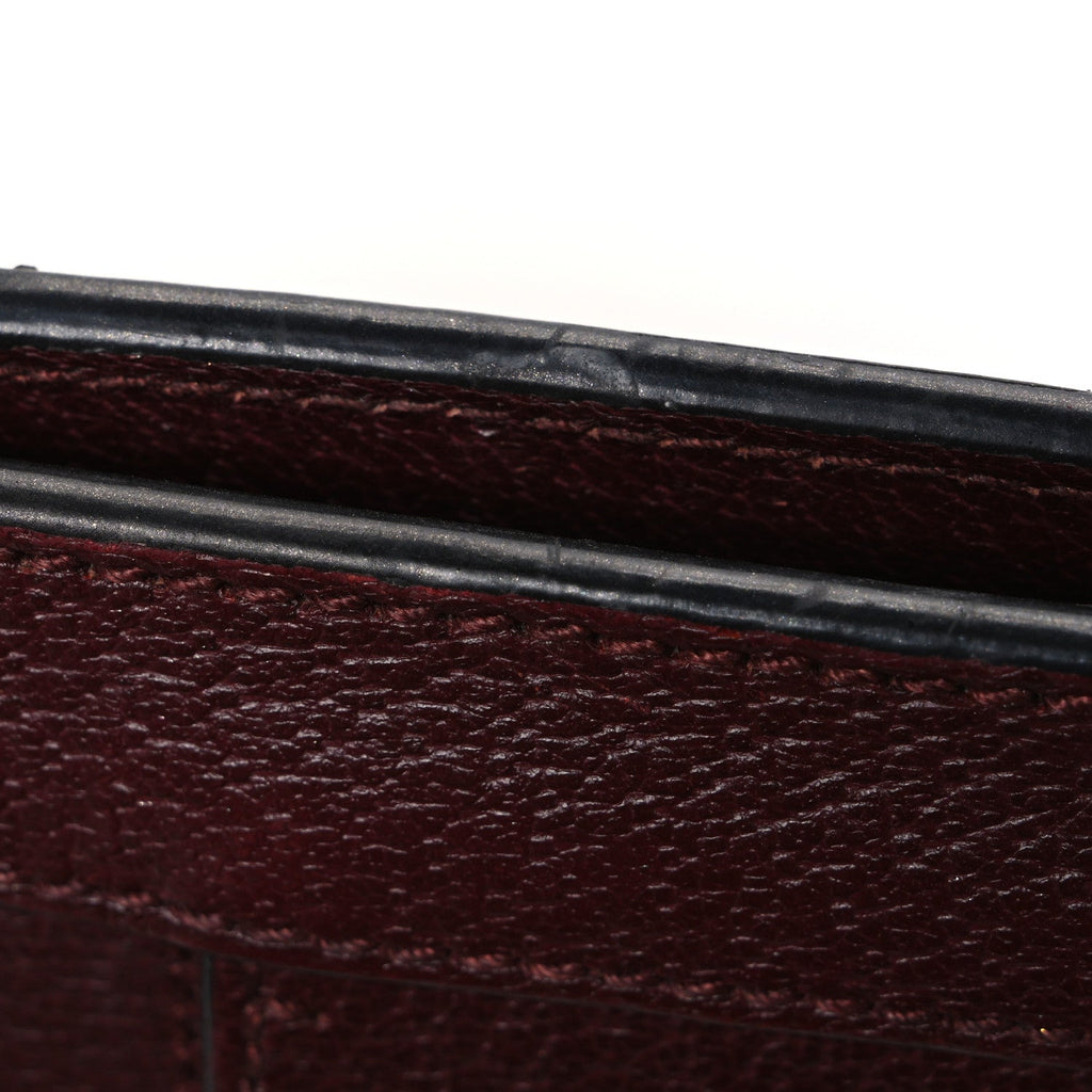 Calfskin GG Web Small Ophidia Chain Shoulder Bag Vintage Bordeaux