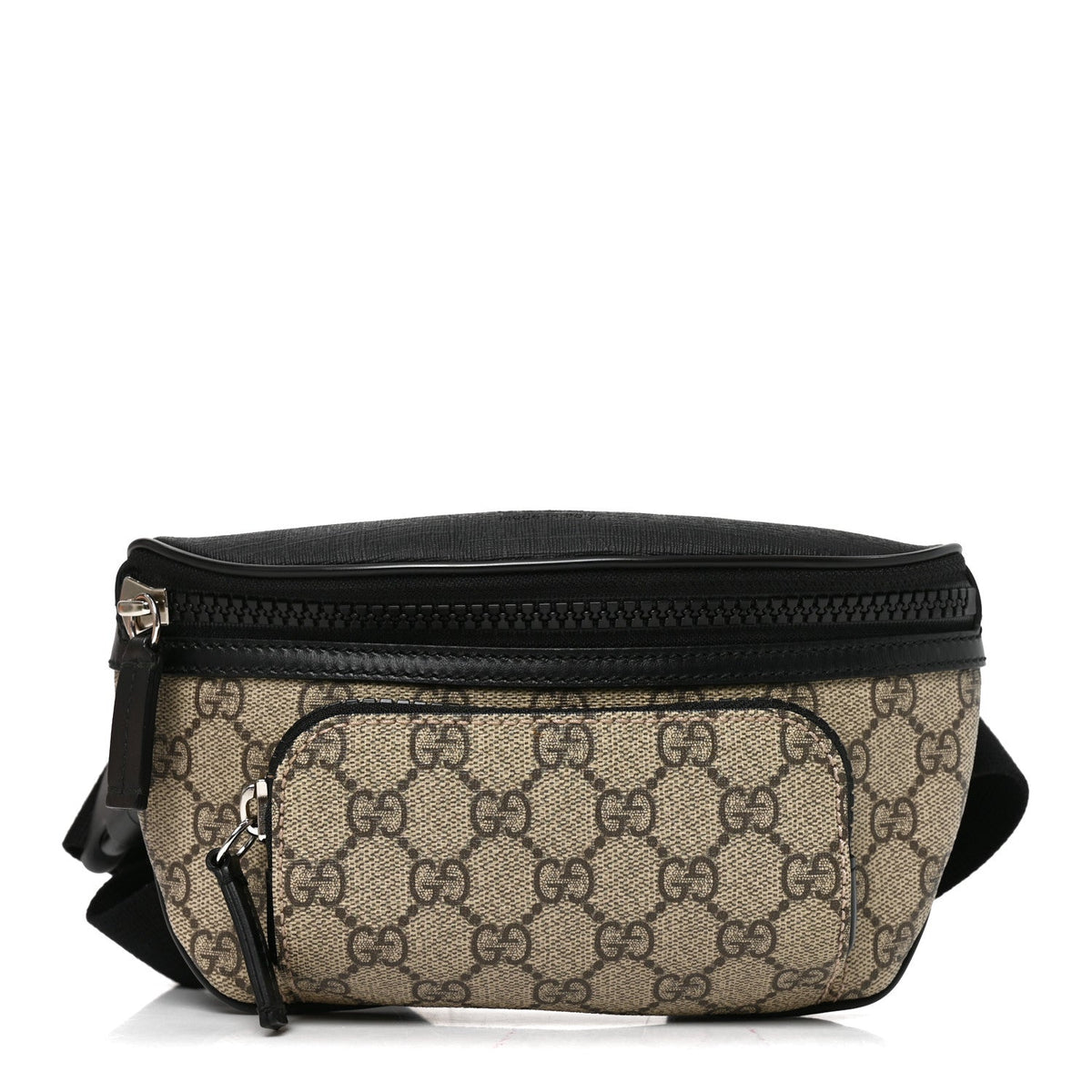 GG Supreme Monogram Belt Bag Black