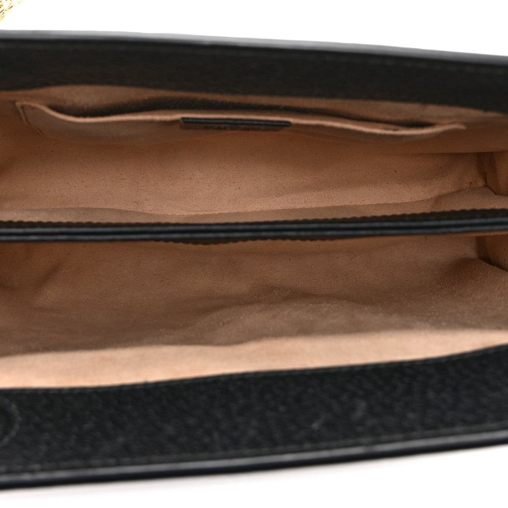Calfskin GG Web Small Ophidia Chain Shoulder Bag Black