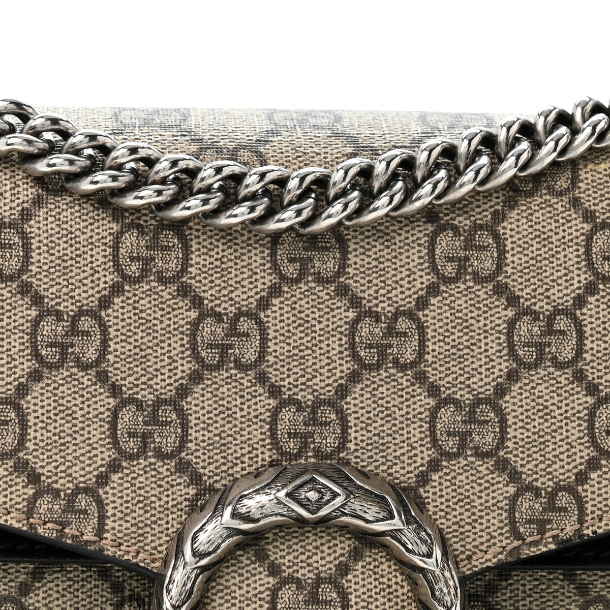 GG Supreme Monogram Small Dionysus Shoulder Bag Black