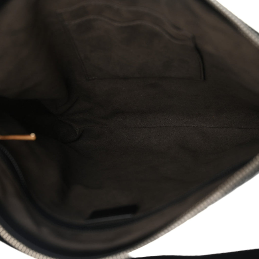 Guccissima Signature Medium Flat Messenger Bag Black