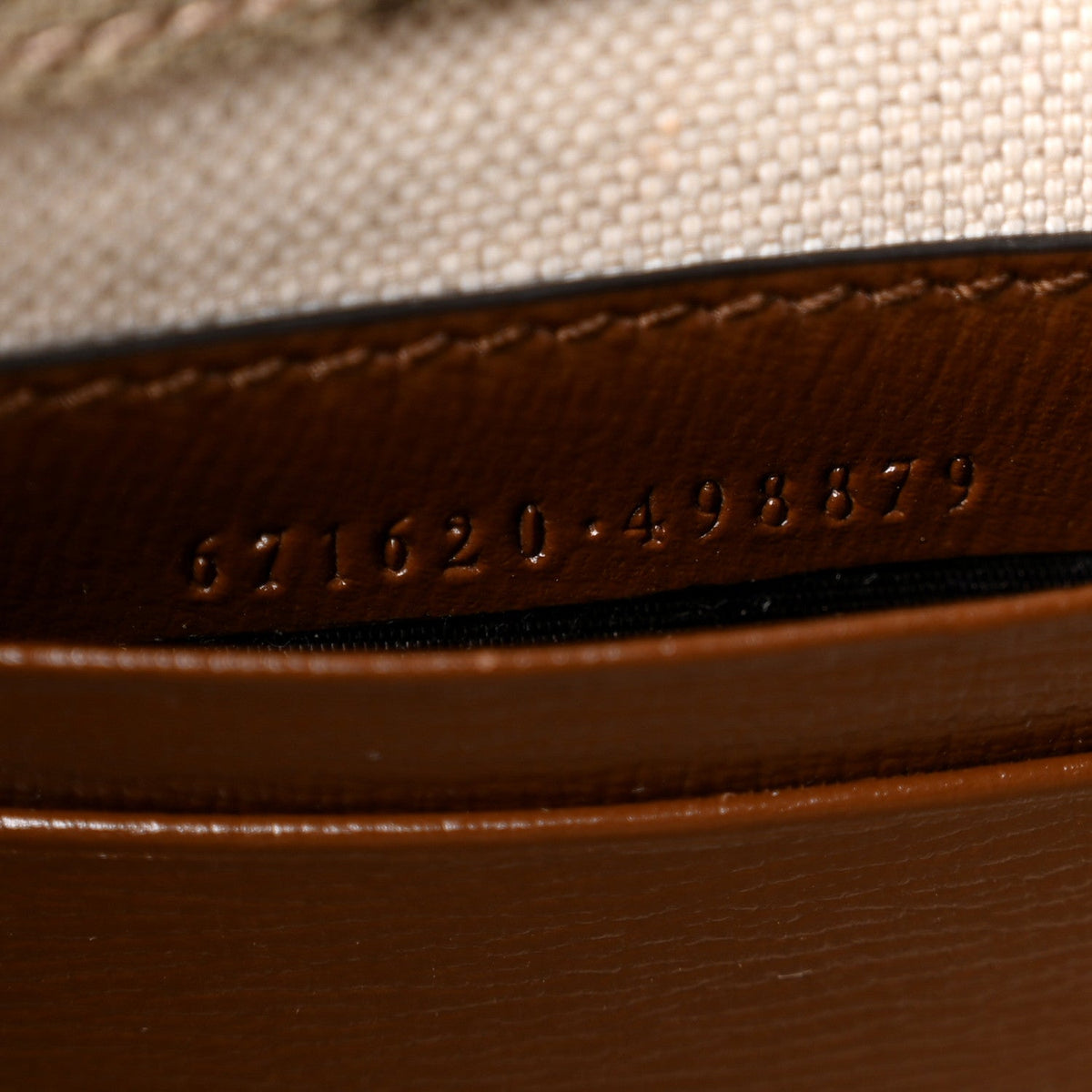 GG Supreme Monogram Azalea Calfskin Mini Retro Interlocking G Flap Shoulder Bag Beige Ebony Brown Sugar