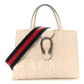 Cafskin Web Quilted Large Dionysus Tote Bag White