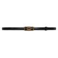 GUCCI Embellished coated-canvas and leather belt 'Black'
